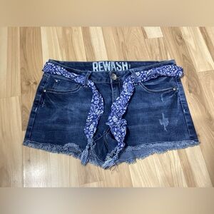 Rewash Brand Belted Jean Shorts Size 9/29